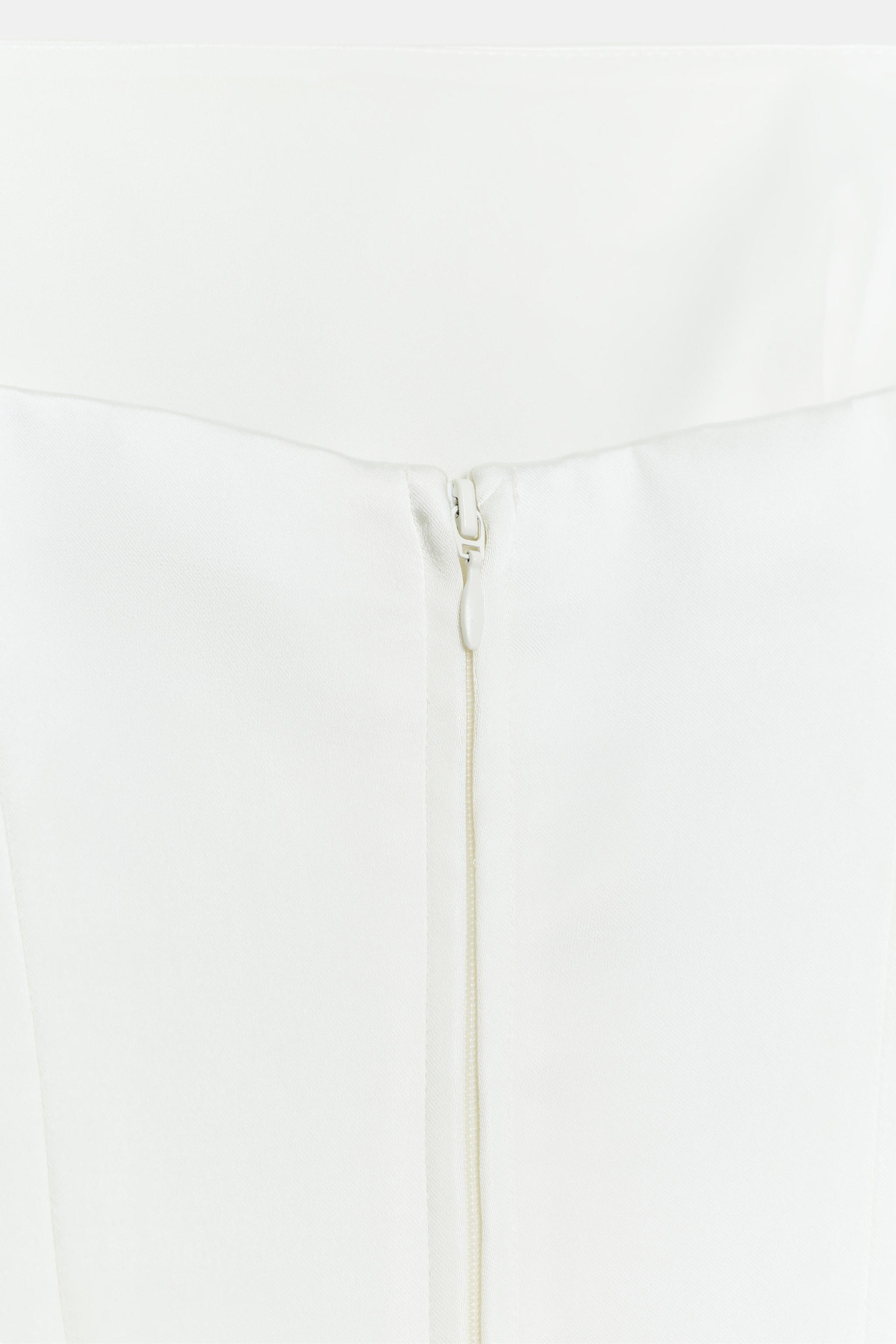 STRAPLESS PEPLUM TOP